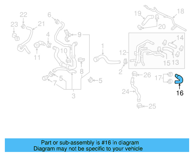 Outlet Hose 04L-121-058-AC - View 31