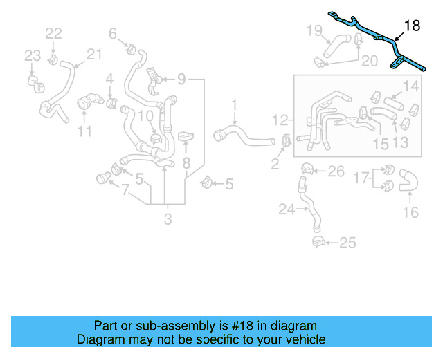Hose & Tube Assembly 5K0-121-064-J - View 10