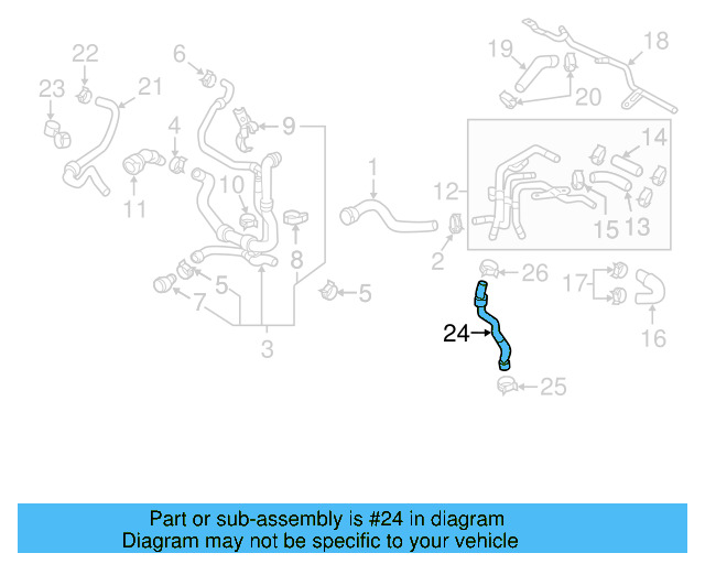 Connector Hose 5Q0-122-101-CK - View 13