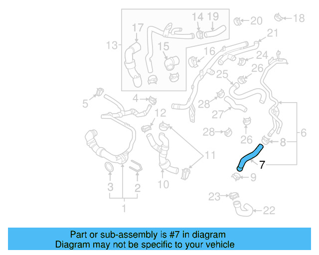 Hose 04L-121-030 - View 7