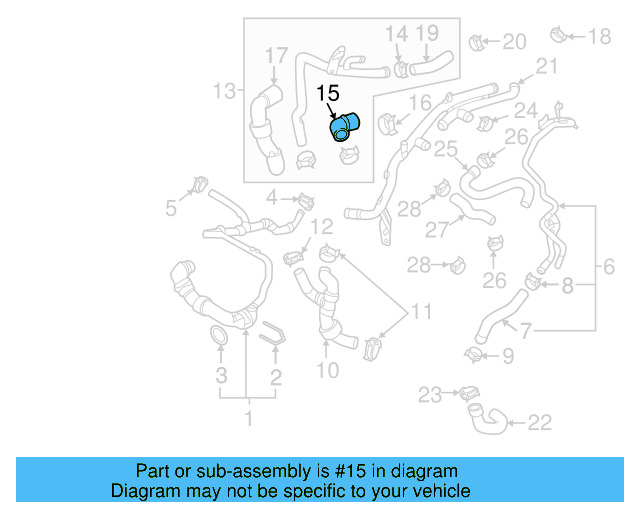 Lower Hose 04L-121-058-B - View 15