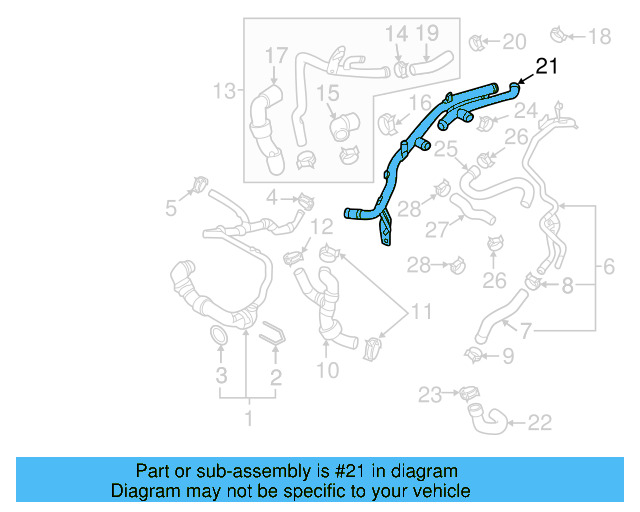 Tube Assembly 5Q0-121-070-AG - View 14