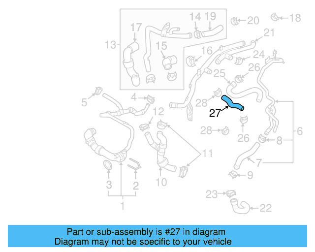Engine Coolant Hose 5Q0-122-058-G - View 17