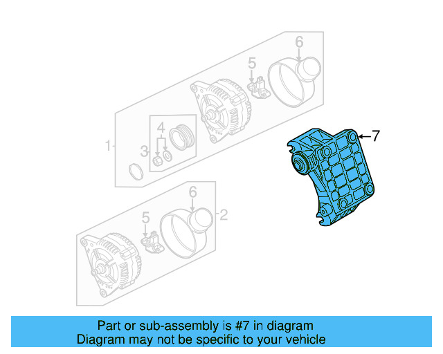 Alternator Bracket 059-903-143-P - View 3