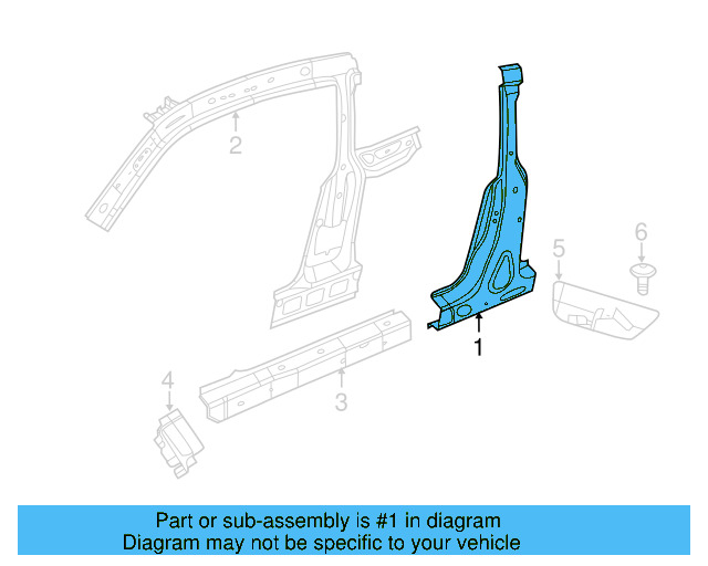 Lock Pillar Reinforced 5C5-809-219-D