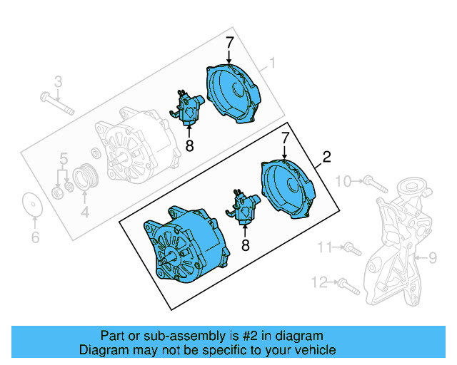 Alternator 06B-903-016-AB - View 11