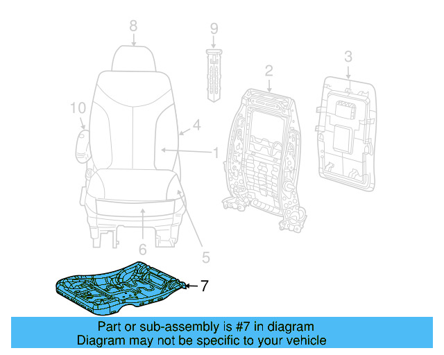 Cushion Frame 7B0-881-105-B - View 8
