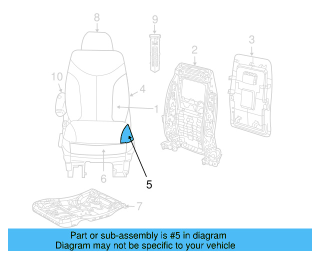 Seat Cover 7B0-881-405-F-DE5