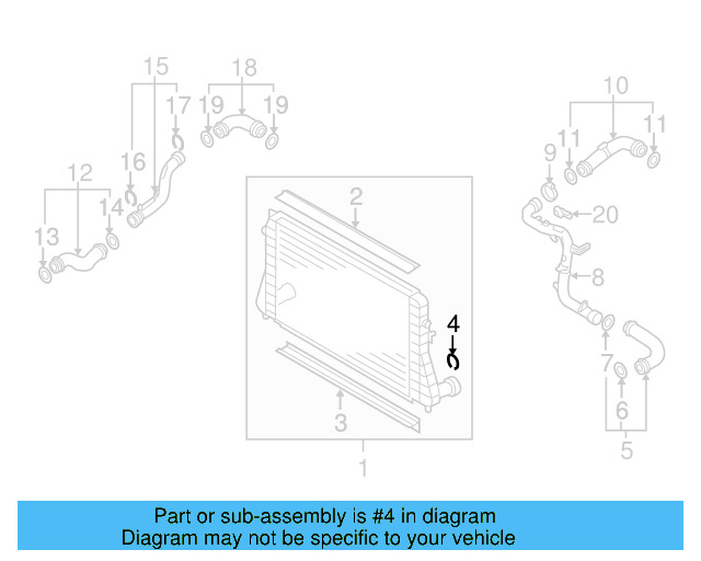 Pressure Hose Retainer Clip 1J0-145-769-H - View 23