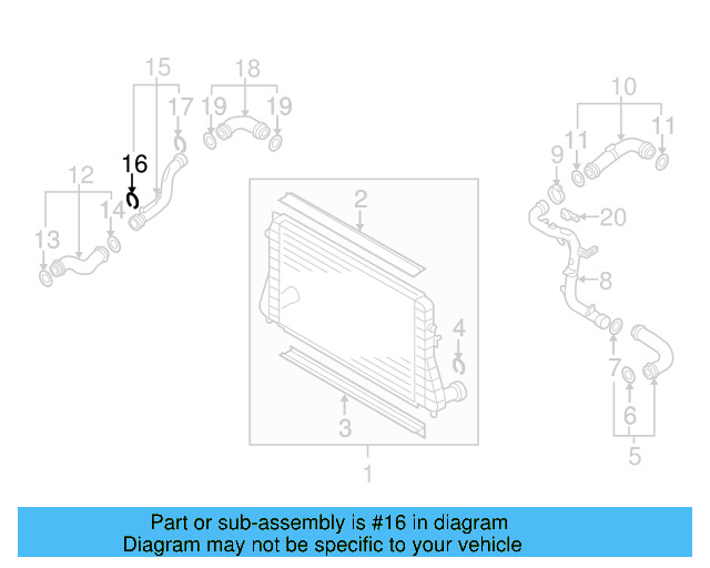 Connector Pipe Retainer Clip 1J0-145-769-B - View 30