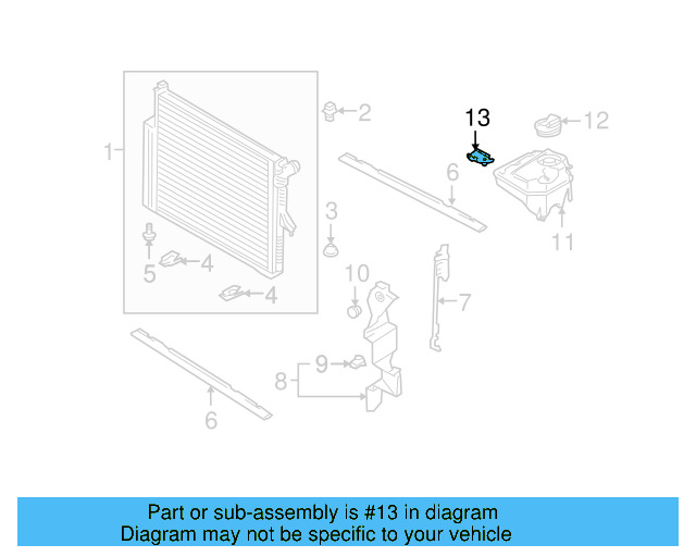 Mount Bracket 7L0-121-093 - View 7