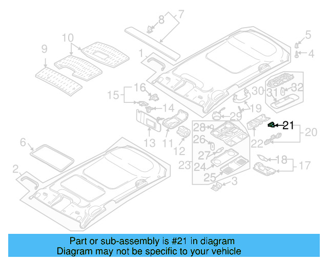 Mount Bracket Clip 5N0-867-633-A - View 49