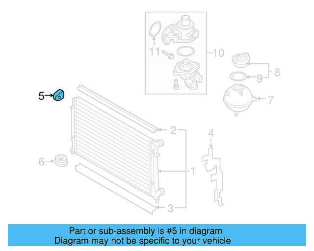 Upper Mount 1K0-121-367-P - View 58
