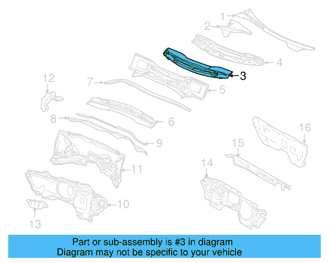 Cross Sill 1K0-803-163 - View 21