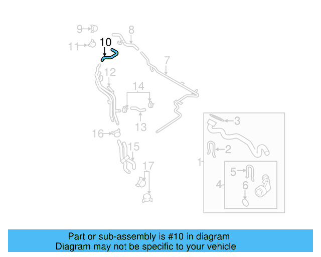 Reservoir Hose 1K0-121-109-AK - View 11