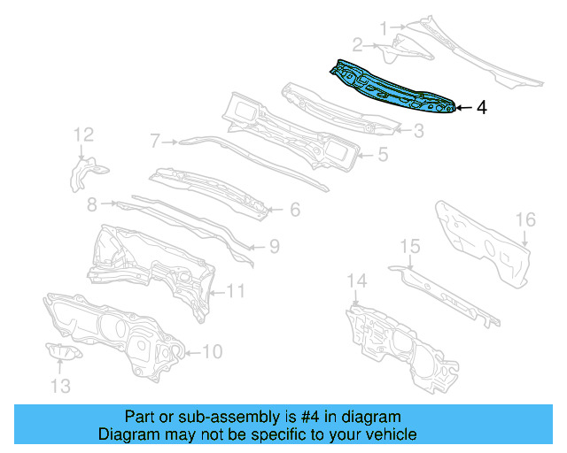 Cross Sill 1K0-803-163 - View 27