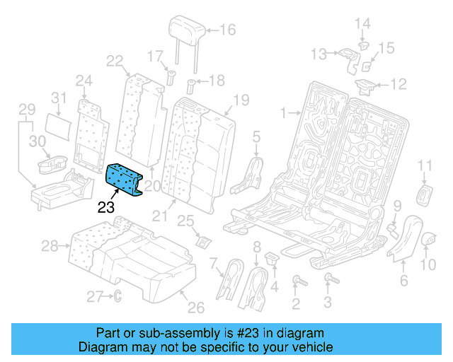 Seat Back Pad 5NN-885-883-B - View 5