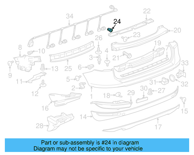 Bumper Cover Mount Bolt WHT-003-954 - View 58