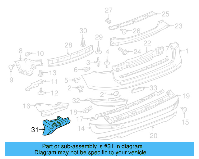 Bumper Cover Support Rail 7P6-807-573-A - View 14
