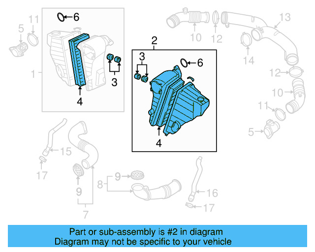 Air Cleaner Assembly 7L6-128-607-AC - View 4