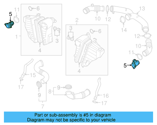 Mass Air Flow Sensor 06A-906-461-G - View 23