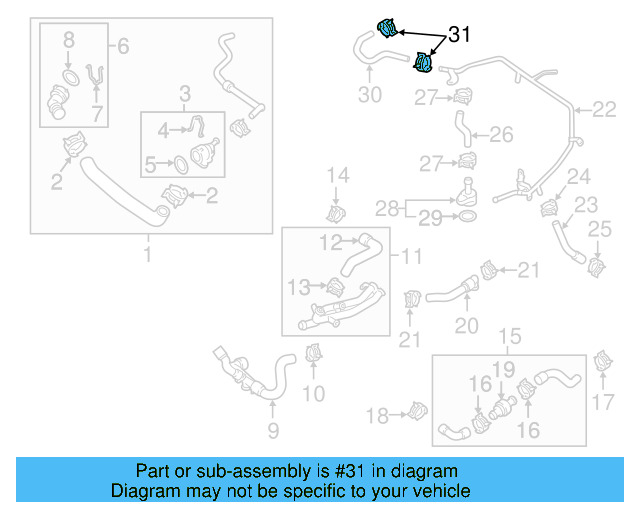 Reservoir Hose Clamp N-906-869-02 - View 82