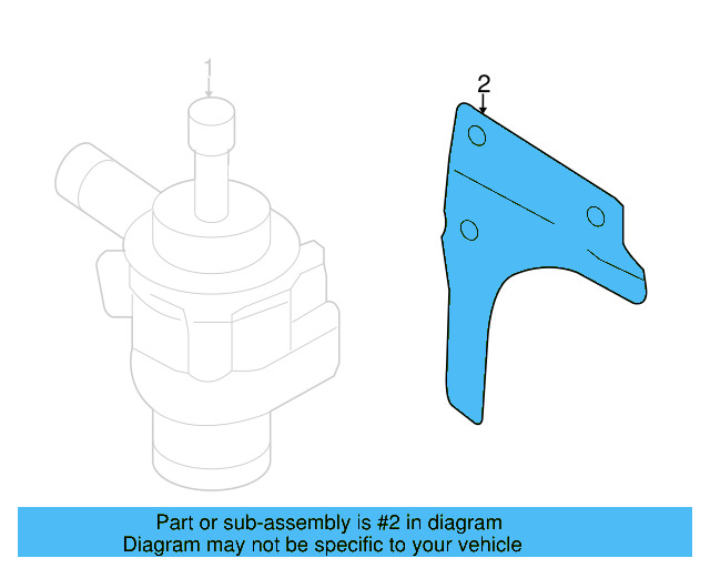 Auxiliary Pump Bracket 1K0-121-093-AR - View 8