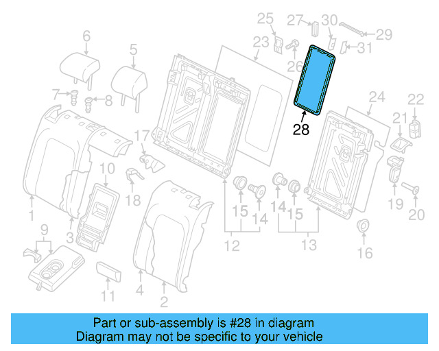 Frame Trim 5G0-885-219-A-82V - View 20