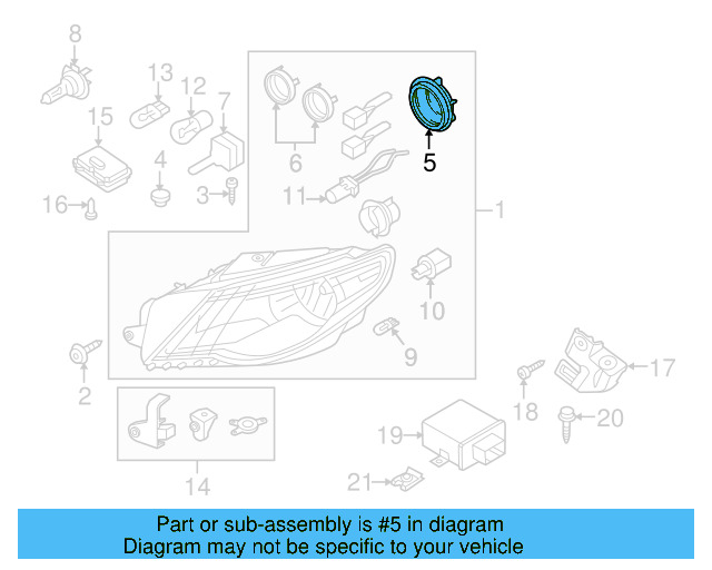 Rear Cap 3C8-941-607