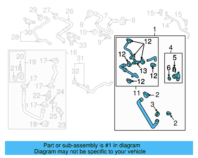 Upper Hose 1K0-122-101-JS - View 13