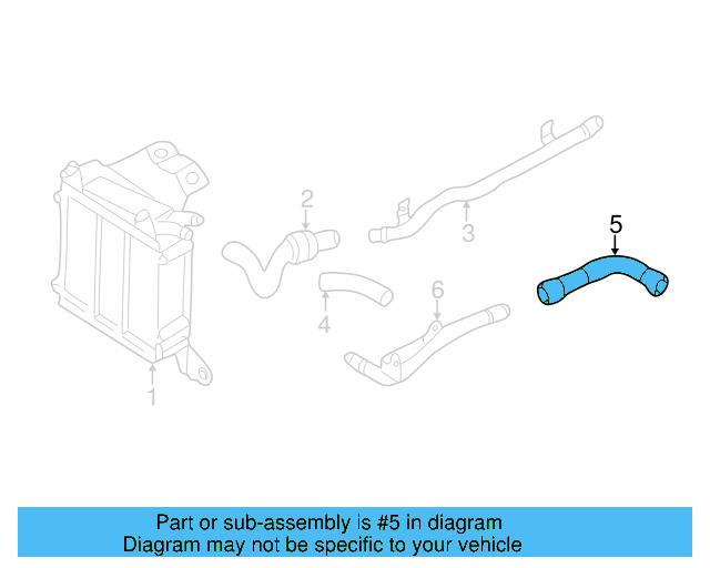 Upper Return Hose 1J0-121-051-Q - View 6
