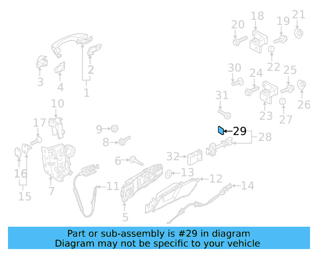 Door Check Seal 6J0-837-923