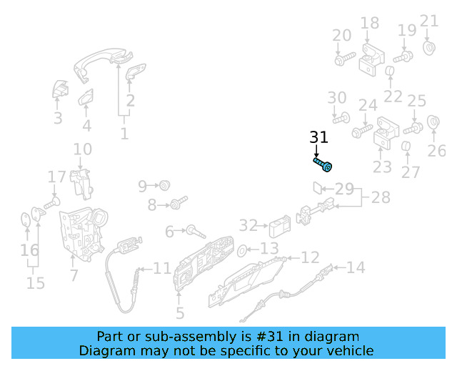 Door Check Bolt N-903-659-13 - View 8
