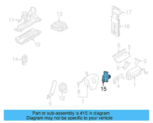 Side Impact Sens 1Q0-955-557 - View 4