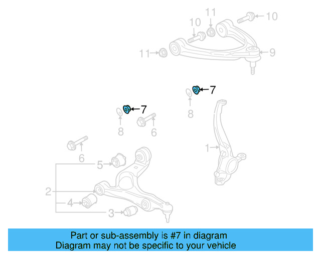 Stabilizer Link Lock Nut N-102-861-10 - View 72