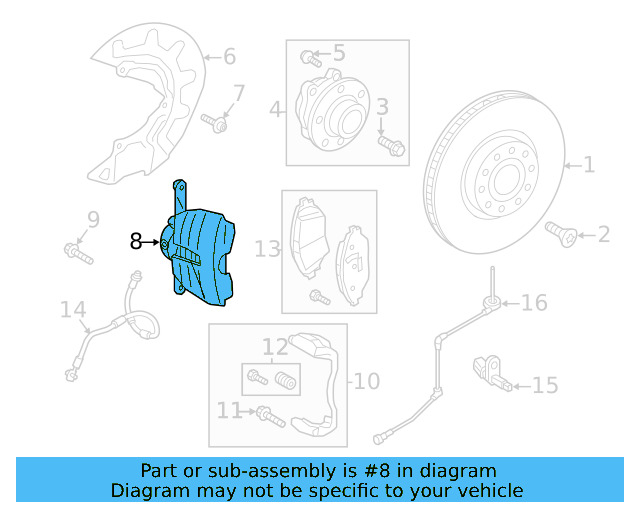 Caliper 3QF-615-124-A - View 12