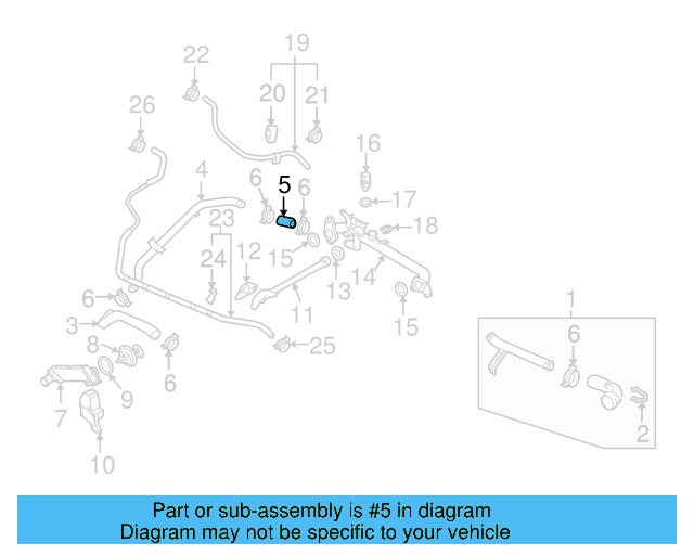 Connector Hose 077-121-102 - View 6