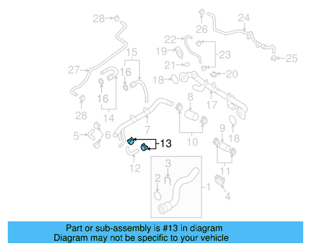 Engine Coolant Pipe O N-909-125-01
