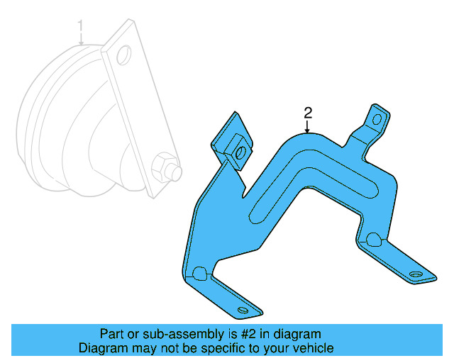 Alarm Horn Bracket 1Q0-951-167 - View 4
