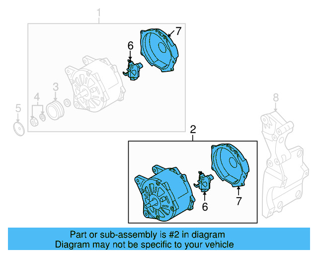 Alternator 06B-903-016-AB - View 8