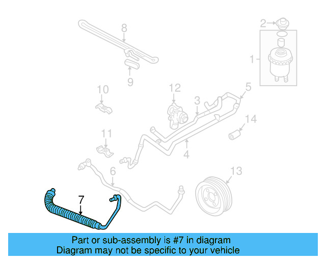 Lower Return Tube 7D0-422-895-C - View 3