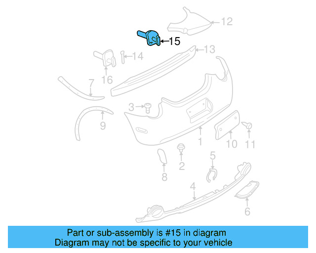 Energy Absorber 1C0-807-358-D - View 16