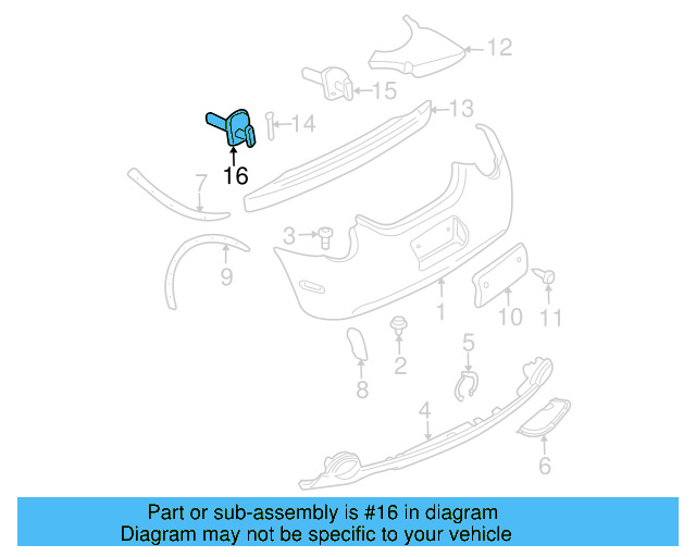 Energy Absorber 1C0-807-357-D - View 16