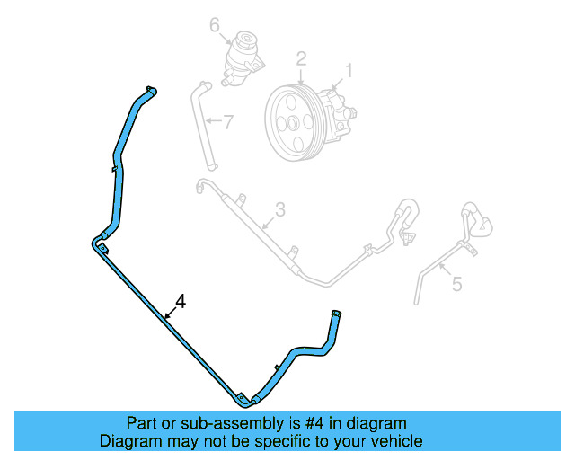 Lower Return Hose 7B0-422-093-C - View 5