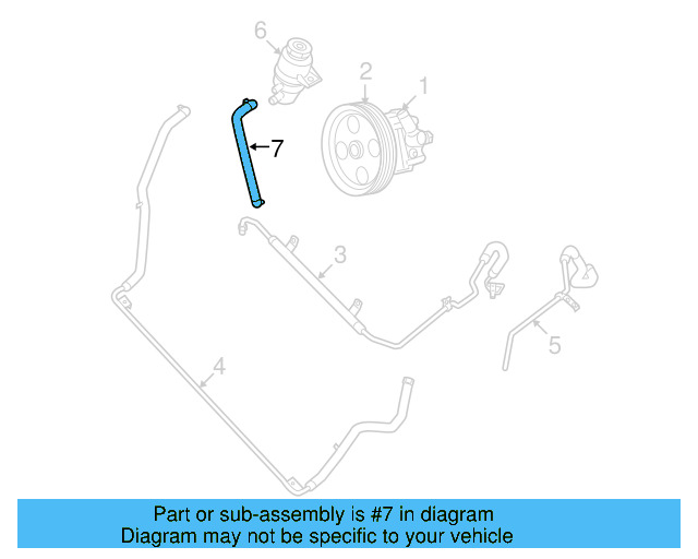 Reservoir Hose 7B0-422-887-B - View 2
