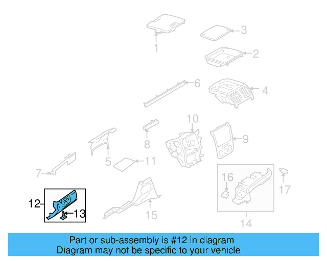 Lower Cover 1K0-857-367-C-71N - View 11