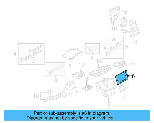 Radio Trim 5K0-858-061-F-1QB - View 18