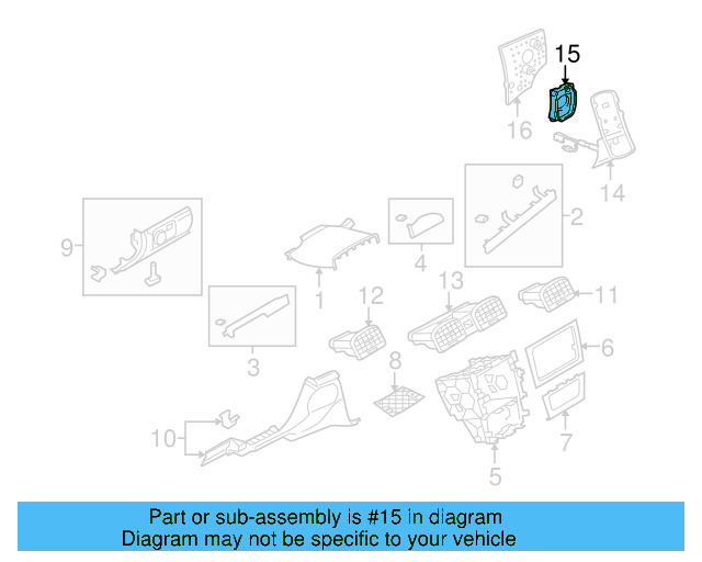 Holder Retainer Plate 5K1-857-371 - View 3