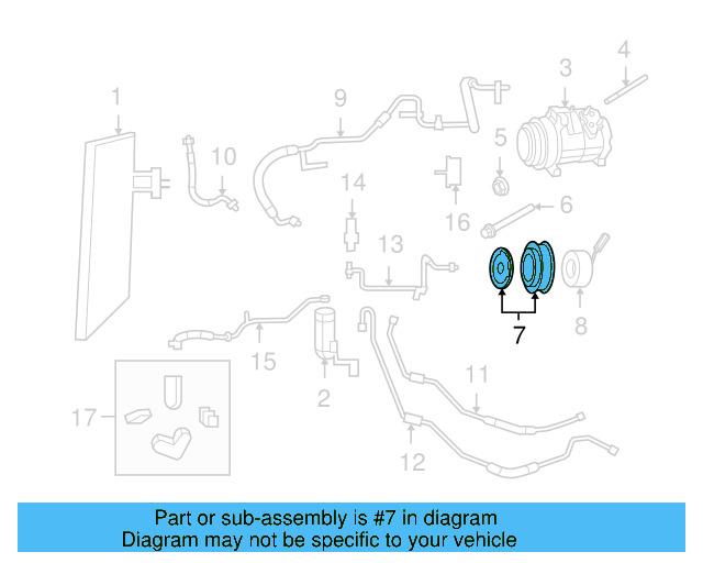 Pulley 7B0-820-812-A - View 3