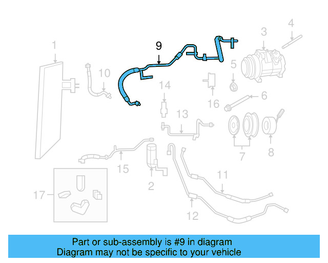 Suction Hose 7B0-820-743-B - View 3
